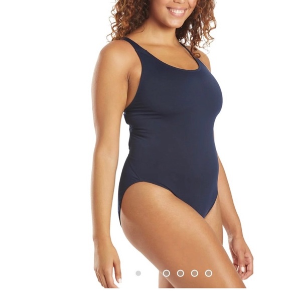 EQ Swimwear One Piece Harmony LONG Blue Size 30 - Picture 1 of 6